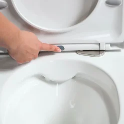 Wc Suspendu|Grohe Pack WC Rapid SL + Cuvette sans bride SAT, fixations invisibles + Plaque Chrome (RapidSL082-SATrimless-1)