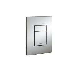 Wc Suspendu|Grohe Pack WC Rapid SL autoportant + cuvette Bau Ceramic sans bride + plaque Skate Cosmo chrome (ProjectBau-1)