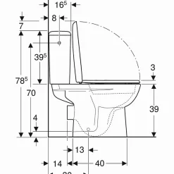 Geberit Pack WC RENOVA sortie horizontale - - 501.756.00.1