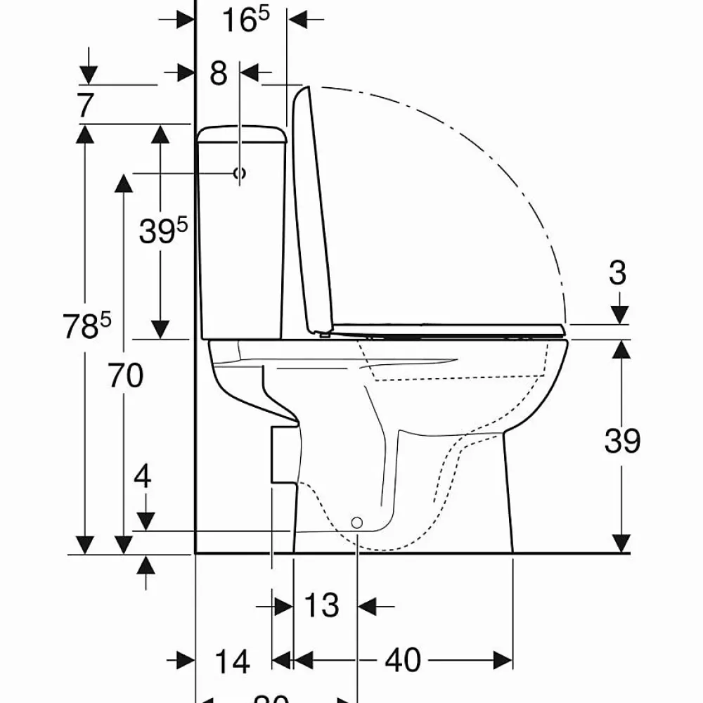 Geberit Pack WC RENOVA sortie horizontale - - 501.756.00.1
