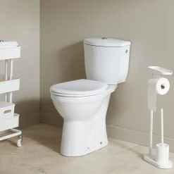 Wc À Poser|Planète Bain Pack wc surélevé Bermude avec sortie verticale blanc