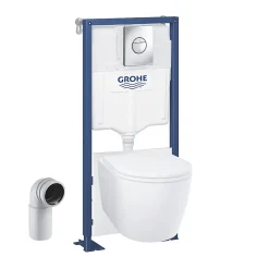 Wc Suspendu|Grohe Pack WC suspendu 1,13 m Solido Start Round