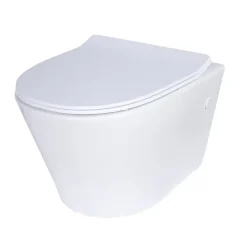 Grohe Pack WC suspendu blanc cuvette sans bride Fuerte et bâti-support sol et mur
