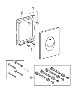Grohe Pack WC suspendu blanc Solido Baufirst