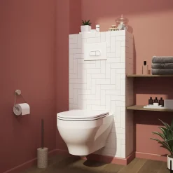 Wc Suspendu|GoodHome Pack WC suspendu compact sans bride Cavally