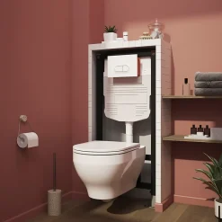 Wc Suspendu|GoodHome Pack WC suspendu compact sans bride Cavally