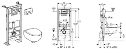 Wc Suspendu|Geberit Pack WC suspendu sans bride, G-500 Design