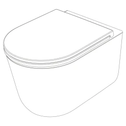 Wc Suspendu|GoodHome Pack WC suspendu sans bride Luvia avec bâti-support sol et mur autoportant Silgo