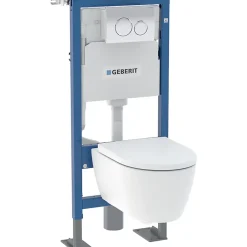 Wc Suspendu|Geberit Pack WC suspendu sans bride, G-600 Pure Mat