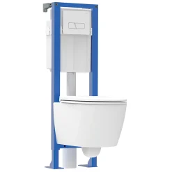 Wc Suspendu|Siamp Pack WC suspendu sans bride Nacre