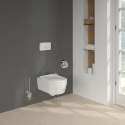 Wc Suspendu|Villeroy & Boch Pack WC suspendu sans bride VILLEROY ET BOCH Avento + Bâti support ViConnect Pro + abattant frein de chute + plaque blanche