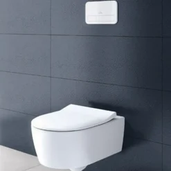 Wc Suspendu|Villeroy & Boch Pack WC suspendu sans bride VILLEROY ET BOCH Avento + Bâti support ViConnect Pro + abattant frein de chute + plaque blanche