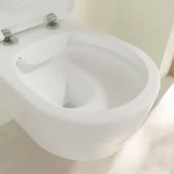 Wc Suspendu|Villeroy & Boch Pack WC suspendu sans bride VILLEROY ET BOCH Avento + Bâti support ViConnect Pro + abattant frein de chute + plaque blanche