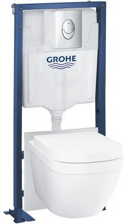 Grohe Pack WC suspendu universel sans bride, Solido Triple Vortex