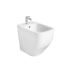 Wc À Poser|Kiamami Valentina Paire D'appareils Sanitaires Sur Pied, Blanc Brillant, Avec Abattants De Toilettes