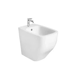Wc À Poser|Kiamami Valentina Paire De Bidet Et Wc Sur Pied Blanc Mat Avec Couvercle De Toilette