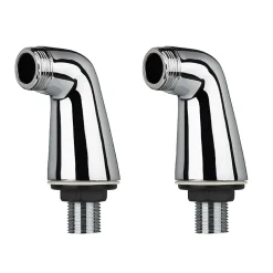 Accessoire De Robinet|Paini Paire de colonnettes luxe Chrome
