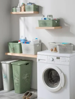 Etendoir À Linge|Sundis Panier à linge vert 40L en polypropylène, Pixel