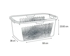 Etendoir À Linge|Sundis Panier à linge vert 40L en polypropylène, Pixel