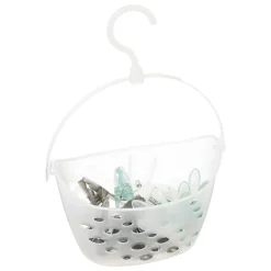 5five Simply Smart Panier transparent et 24 pinces à linge 5Five