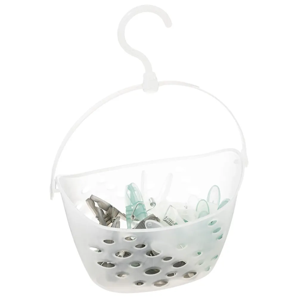 5five Simply Smart Panier transparent et 24 pinces à linge 5Five