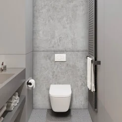 Kobert-in Panneau d'habillage pour bâti,support WC suspendu, 1200x1200x4 mm, finition Gris Béton, Urban Concrete KOBERT,IN