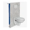 Kobert-in Panneau d'habillage pour bâti,support WC suspendu, 1200x1200x4 mm, finition Gris Béton, Urban Concrete KOBERT,IN