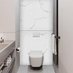 Kobert-in Panneau d'habillage pour bâti,support WC suspendu, 1200x1200x4 mm, finition Marbre Blanc, Mud KOBERT,IN
