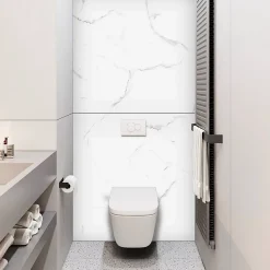 Kobert-in Panneau d'habillage pour bâti,support WC suspendu, 1200x1200x4 mm, finition Marbre Blanc, Mud KOBERT,IN