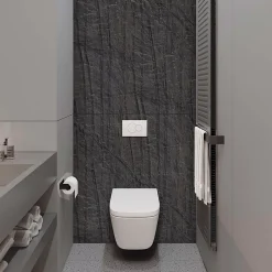 Kobert-in Panneau d'habillage pour bâti,support WC suspendu, 1200x1200x4 mm, finition Pierre Noir, Manson KOBERT,IN