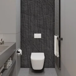 Kobert-in Panneau d'habillage pour bâti,support WC suspendu, 1200x1200x4 mm, finition Pierre Noir, Manson KOBERT,IN
