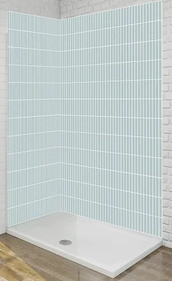 Ma nouvelle décoration Panneau Mural Alu Douche salle de bain KIT KAT Vert 120 cm x 210 cm Ma Nouvelle Déco