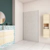 Panneau Mural De Salle De Bains|AICA Sanitaire Panneau mural de douche Béton gris 90x210cm,Panneaux muraux salle de bain habillage mural aluminium