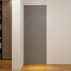 AICA Sanitaire Panneau mural de douche Gris 90 x 210 cm mural aluminium - Étanche, durable et facile à nettoyer