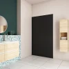 Panneau Mural De Salle De Bains|AICA Sanitaire Panneau mural de douche Noir 120x210cm,Panneaux muraux salle de bain habillage mural aluminium,avec 2 profilés de finition
