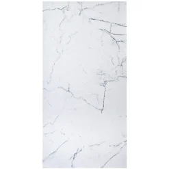 Autres Panneau mural de douche resine effet marbre blanc 250x100 cm Natte d'etancheite periferique integree