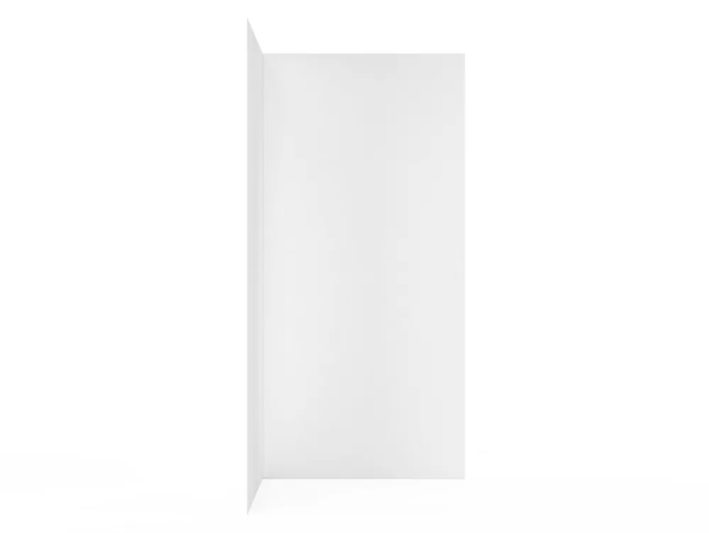 Panneau Mural De Salle De Bains|Schulte Panneau mural de salle de bains l.100 x H.210 cm, blanc effet structuré, Décodesign vendu par 2