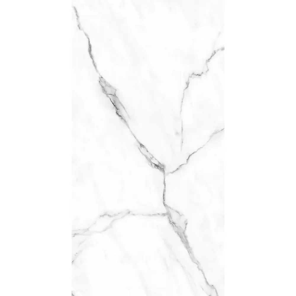 Schulte Panneau mural de salle de bain l.125 x H.255 cm, marbre blanc et gris, DécoDesign