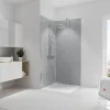 Panneau Mural De Salle De Bains|Schulte Panneau mural de salle de bains l.90 x H.210 cm, gris argenté, Décodesign couleur vendu par 2