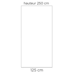 Kinedo Panneau mural de salle de bain - Kinewall Design - - Blanc satiné - 125x250 cm