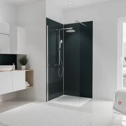 Schulte Panneau mural de salle de bains l.90 x H.210 cm, anthracite, Décodesign couleur vendu par 2