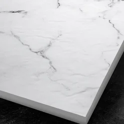 Panneau Mural De Salle De Bains|Autres Panneau mural pour salle de bain resine effet marbre blanc 250x120 cm Natte d'etancheite periferique integree