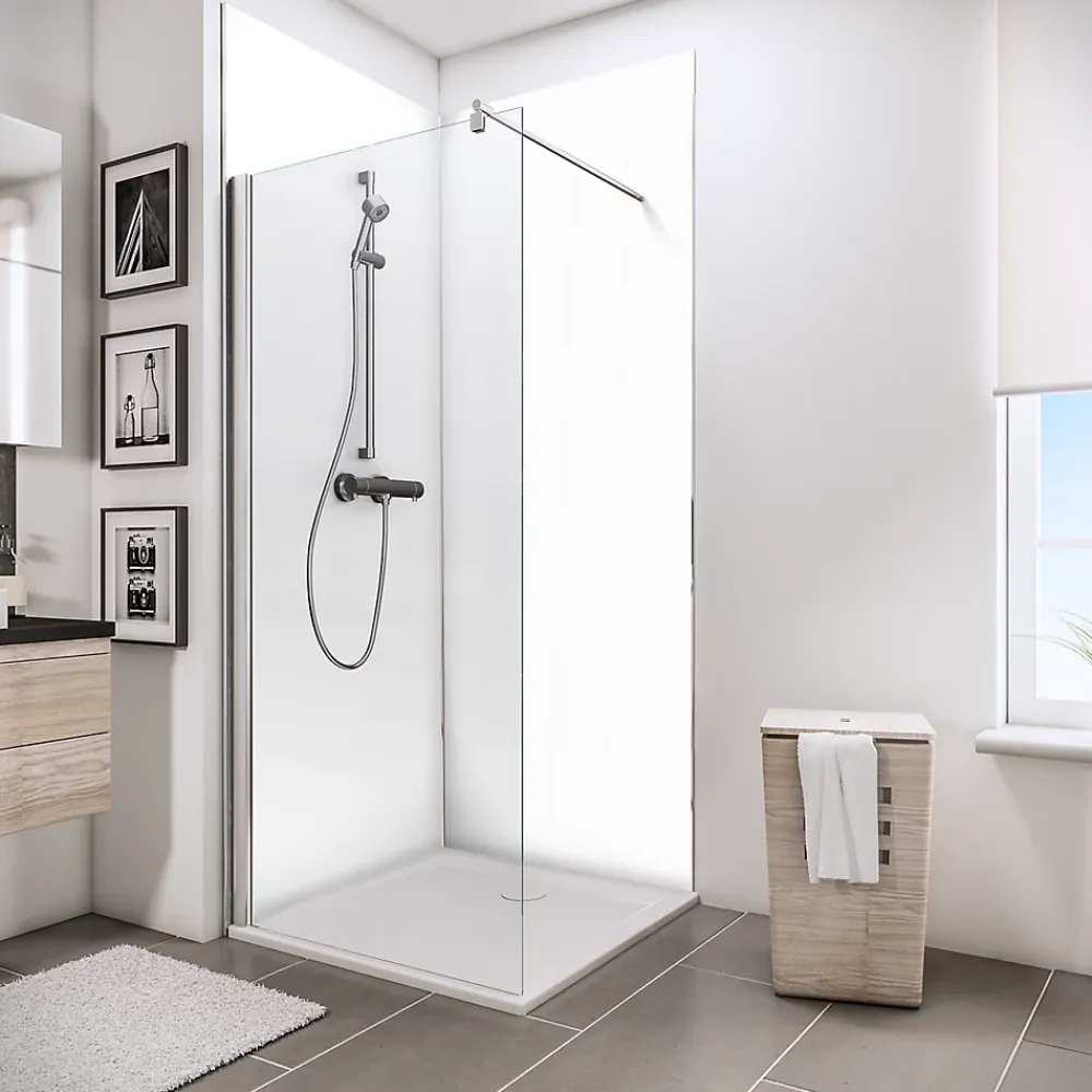 Schulte Panneau mural salle de bains 120 x 210 cm, DécoDesign Couleur, blanc