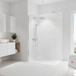 Schulte Panneau mural salle de bains 120 x 210 cm, DécoDesign Couleur, blanc