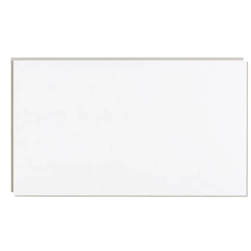 Dumawall+ panneaux muraux douche - dalle pvc gloss white 37,5 cm ht x 65 cm lg - lot de 8 plaques - 1,95 m2