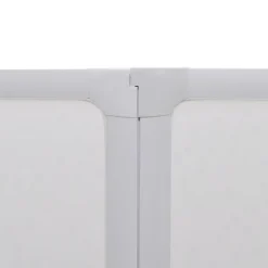Vidaxl Pare baignoire à 7 volets avec porte-serviettes (140x168 cm - Blanc)