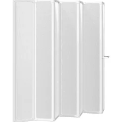 Vidaxl Pare baignoire à 7 volets avec porte-serviettes (140x168 cm - Blanc)