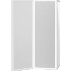Pare-Baignoire|Vidaxl Pare baignoire à 3 volets rétractables (117x120 cm - Blanc)