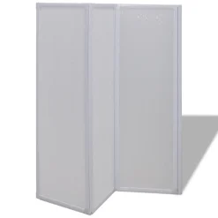 Vidaxl Pare baignoire à 3 volets rétractables (141x132 cm - Blanc)