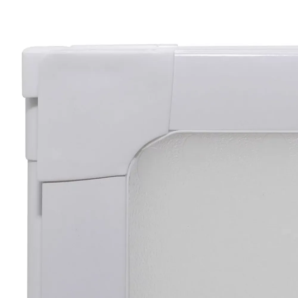 Vidaxl Pare baignoire à 3 volets rétractables (141x132 cm - Blanc)